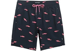MaaMgic Mens Swim Shorts Quick Dry 4 Way Stretch Bathing Suits with Mesh Lining