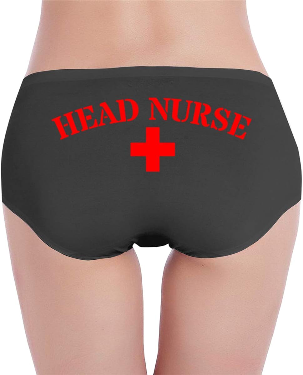 Hot Sexy Women's Head Nurse Underwear Cotton Brief Panties Black at Amazon Women’s Clothing store