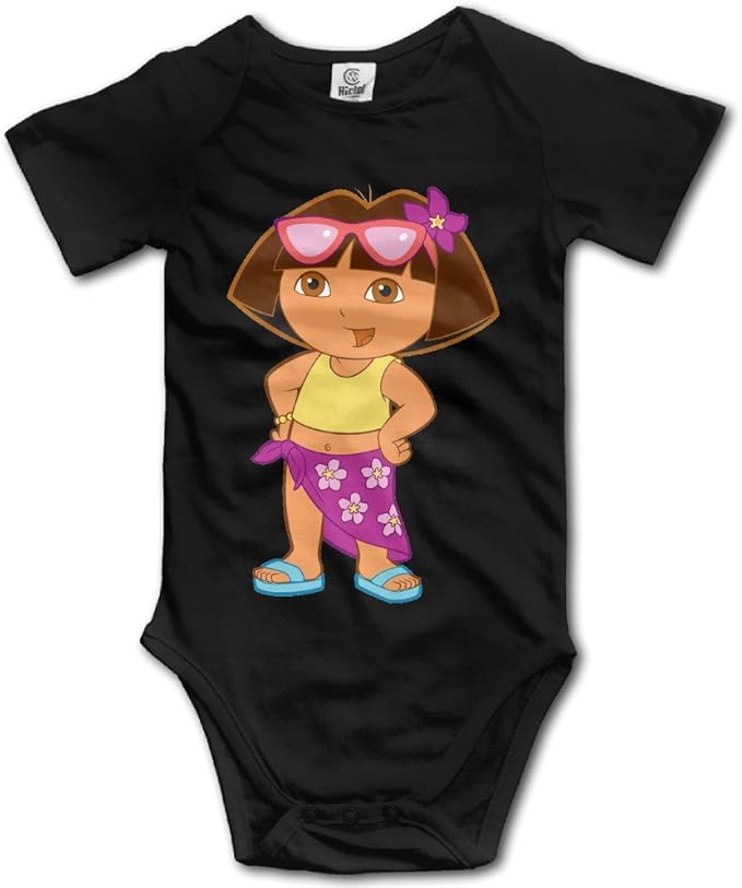 Baby Onesies Dora The Explorer CARTOON Newborn Creeper Short Sleeve