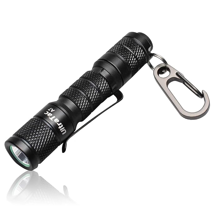 AIDIER A7 EDC Keychain LED Flashlight, Ultra Compact Bright 180lm with