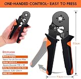 Aongray Ferrule Crimper Plier 0.25-10mm² Self-Adjusting Ratchet Tool view 3