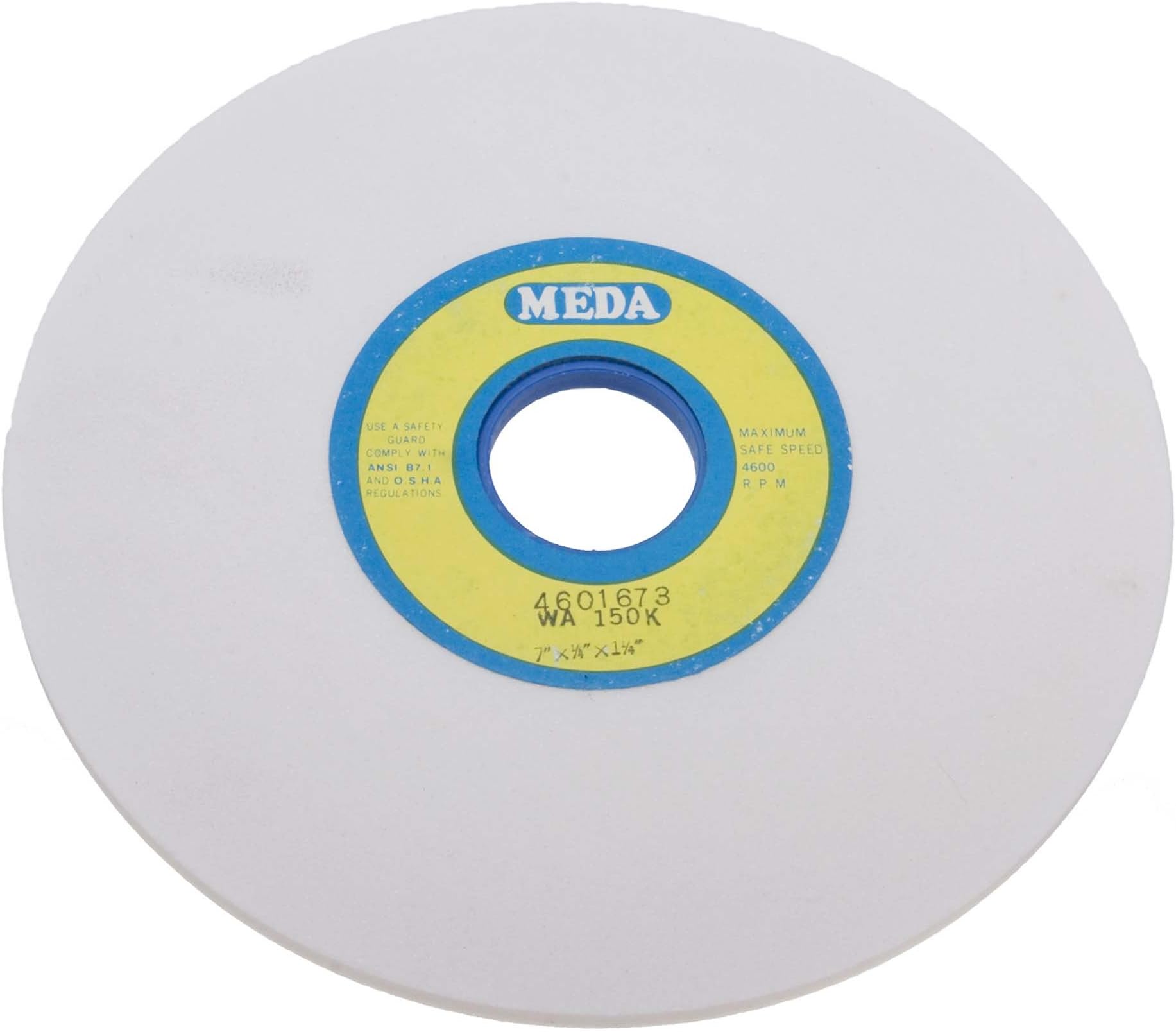 Meda 7 X 1/2 X 1-1/4 46I White Aluminum Oxide Surface Grinding Wheel