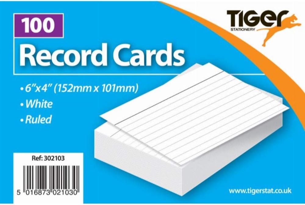 100 Record Cards "6x4" Amazon.co.uk Toys & Games