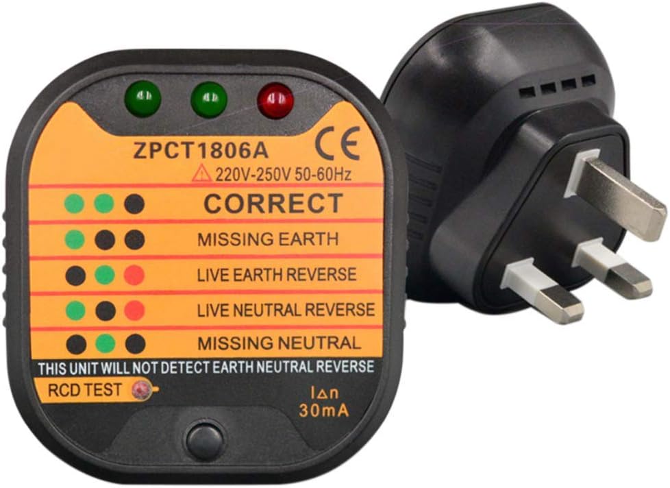 yangGradel Outlet Tester Socket Automatic Electric Circuit Detector Wire Finder Tool