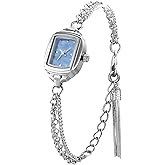 ADSBIAOYE Womens Dainty Rectangle Ultra Thin Waterproof Quartz Watch Ladies Dress Elegant Analog Bracelet Watch