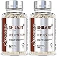 Nirvasa Pure Shilajit Capsules with Safed Musli, Ashwagandha, Kaunch Beej for Good Health/ 800mg/ 60 x 2 Veg Capsules