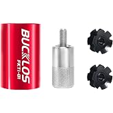 BUCKLOS Bike Fork Star Nut Setting Install Tool Kit for 1" 1-1/8" Fork Tube | Stainless Steel Bicycle Star Nut Installation Tool With Two Star Nuts and Spare Screw, Fit Threadless Fork Tubes and Headset