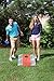 Backyard Champs Portable, Outdoor Tailgate Wood Cornhole and Bean Bag Set - 2 x 3 Feet, Red