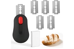 Goktvai Magnetic Bread Lame Dough Scoring Tool, Retractable Push-Pull Sourdough Scoring Tool with 5 Replaceable Blades Durabl