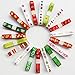 Chenkou Craft Merry Christmas 20 Yards Polyester Grosgrain Ribbon Appliques - 3/8