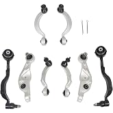 WFLNHB 8PCS Front Upper Lower Control Arm with Bushings Kit Replacement for Lexus LS460 2007-2017 4.6L V8