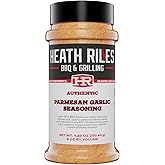 Heath Riles BBQ Rub - Parmesan Garlic Seasoning, Champion Pitmaster Recipe, Legendary Rubs For Smoking & Grilling, 80+ BBQ Championships, 8 oz.