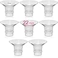 LOZAEVE 22mm Flange Insert Compatible with 24mm Flange/Shield of Breast Pumps, for Momcozy S9 Pro S10 S12 Pro Medela Spectra Elvie Stride TSRETE S18 S21 S23 Bellababy kmaier NCVI MomMed BIOBOO