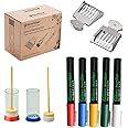 benefitbee Queen Bee Marking Kit Queen Bee Markers 5 Queen Marker Pens 2 Queen bee Marking Bottles 2 Queen Cages for Beekeeping Supplies