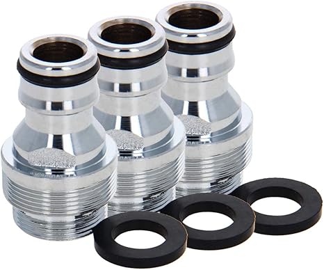 Amazon Othmro コネクタサイズ16mm ねじサイズmm 外ねじ 3個 蛇口タップク ねじタップコネクタ イックコネクタ 真鍮 水道管のジョイント パイプソケットアダプター継手 庭の灌漑システム用 散水コネクタ