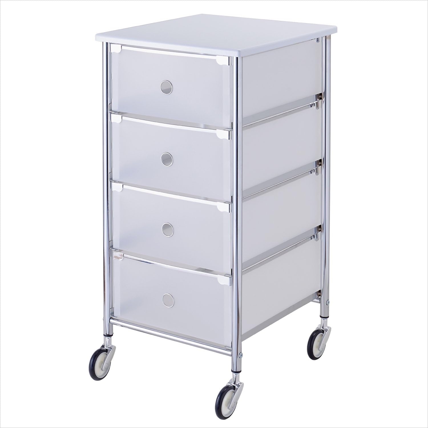 オーエフティー ペット用収納ワゴン 幅35 奥37 高73cm 引き出し 幅28 奥34 高13 5cm 引き出し厚み 0 7mm ホワイト オーエフティー フードストッカー 通販 Amazon