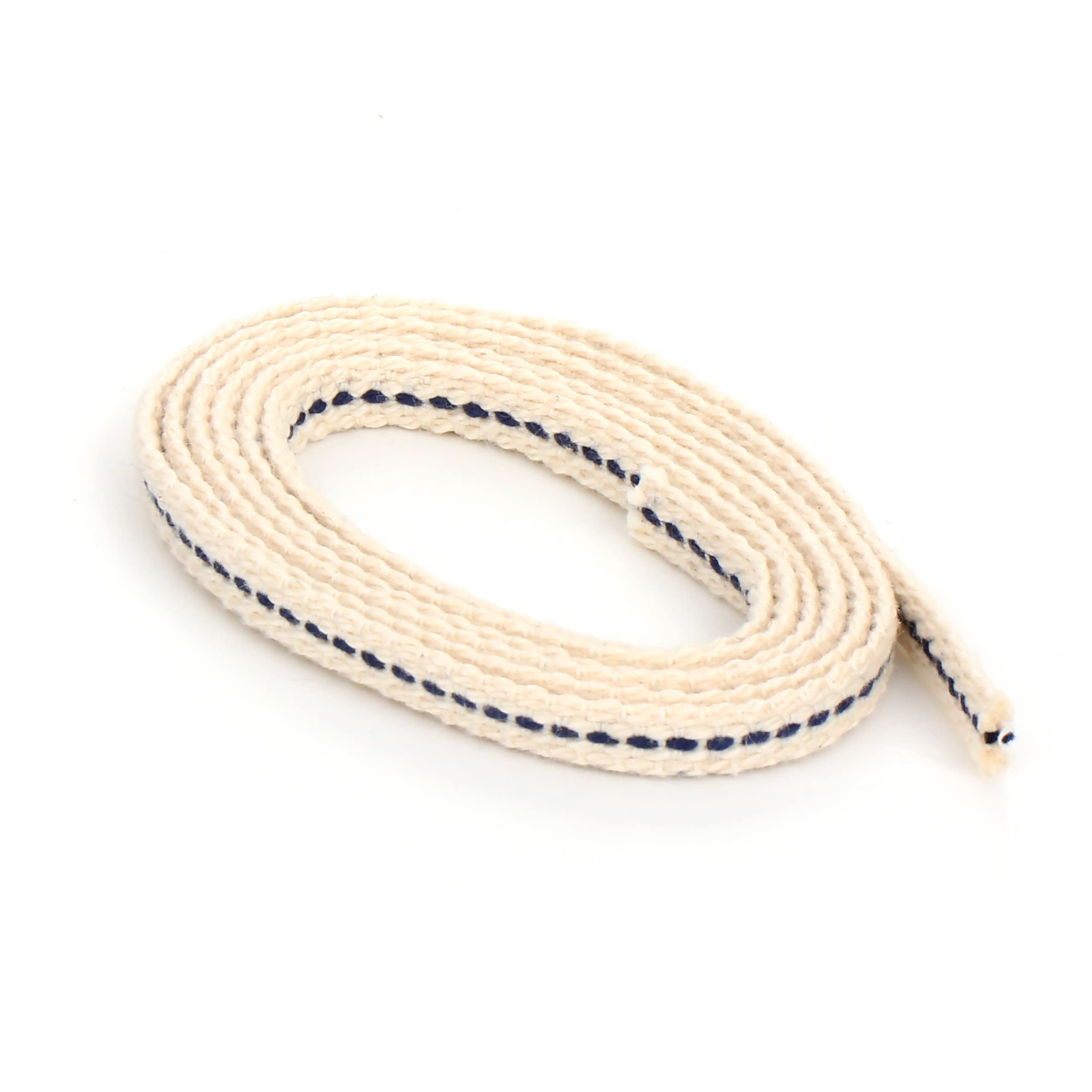 NKlaus SET 2x1 meter 4,5mm 100% natural cotton lamp wick flat strand wick lantern wick for oil burner oil lamp with purified paraffin 40267