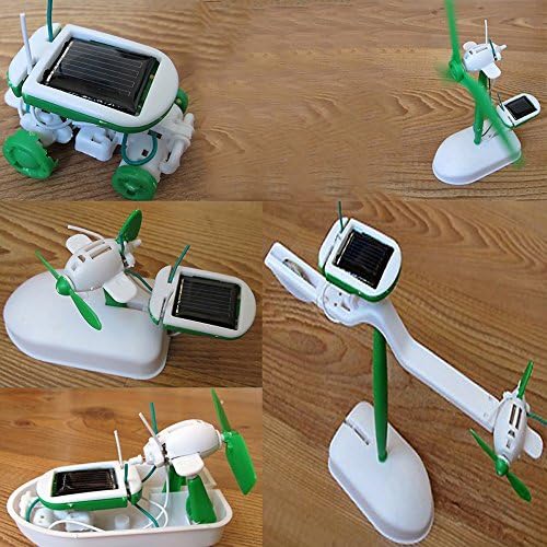 Auphi 6-in-1 Educational Solar Toy Kit DIY Children Kids Toy