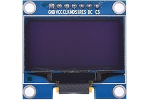 Cuifati Screen Display Module,4PIN 1.3" 1.3 inch IIC I2C Serial 128x64 SSH1106 OLED LCD Display White Screen Module,for Arduino 12864 LCD Screen Board 4 Pin