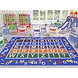 Ottomanson jenny collection educational rug, JNA370036-5X7, Blue