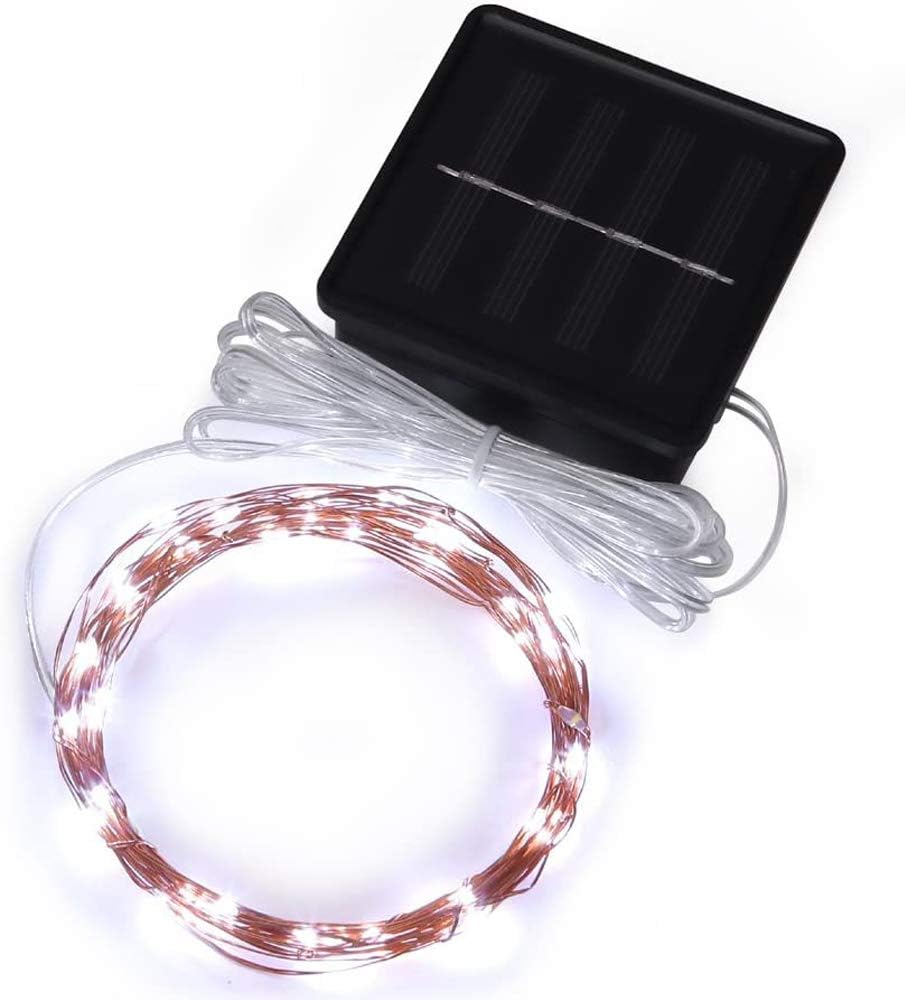 Mini Solar String Lights Outdoor Short Tiny Fairy Twinkle Firefly Light 15 Feet 50