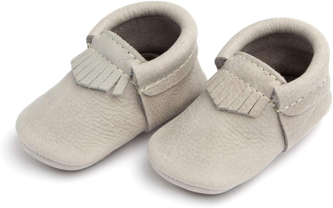 Freshly Picked - Rubber Mini Sole Leather City Moccasins - Toddler Girl Boy Shoes - Infant/Toddler Sizes 3-7 - Multiple Colors