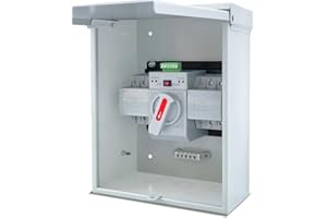JACEPFY 125A Automatic Transfer Switch for Generator, 3P, 120/240V Dual Power Generator Transfer Switch Meeting NEMA 3R Stand
