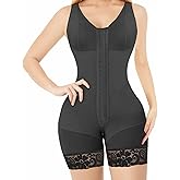 PJCBTR Fajas Colombianas Shapewear Waist Trainer Full Body for Control Post Surgery Shaper Butt Lifter with Zipper Crotch