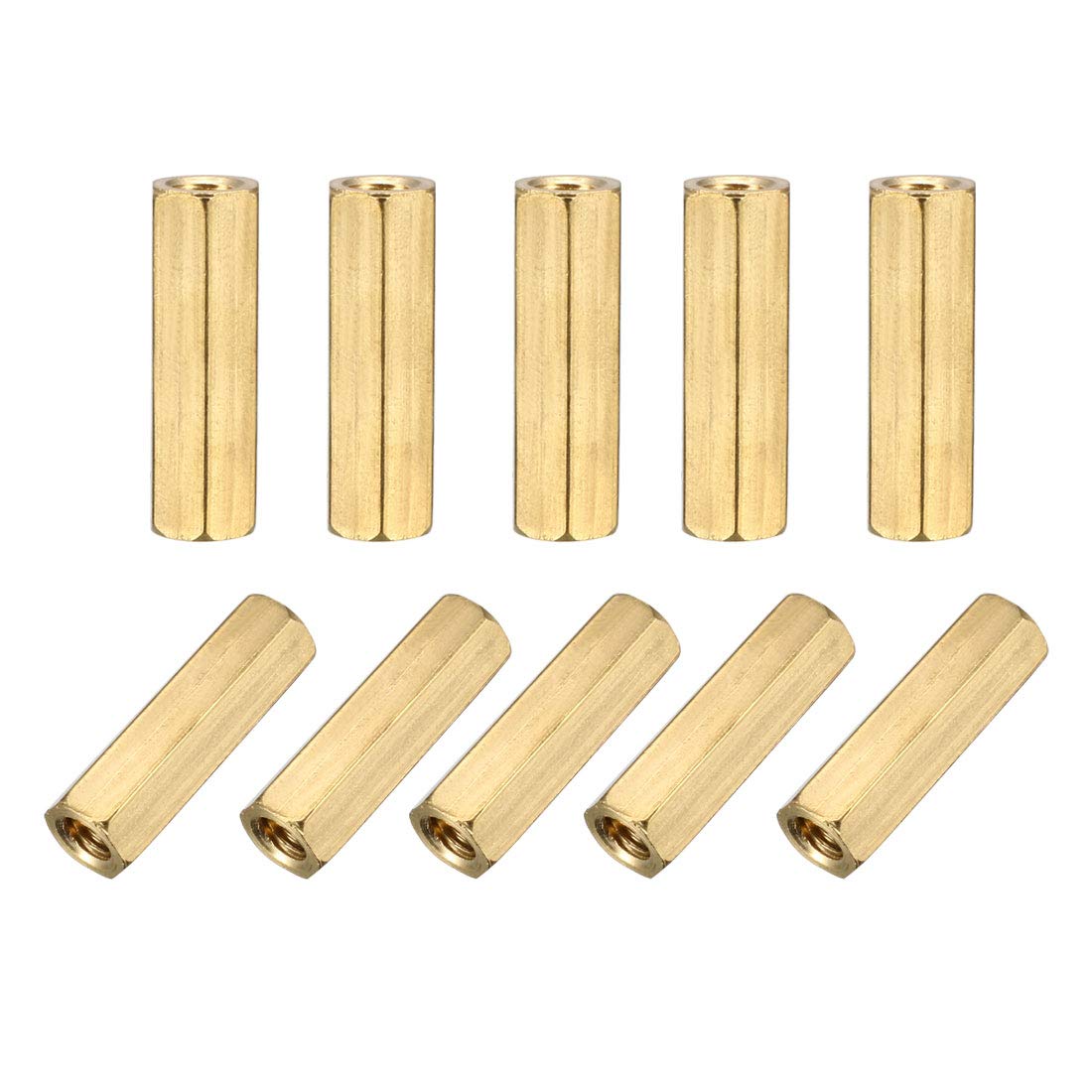 sourcingmap M4x20 Female-Female Hex Brass PCB Motherboard Spacer Standoff for FPV Drone Quadcopter, Computer & Circuit Board 25pcs