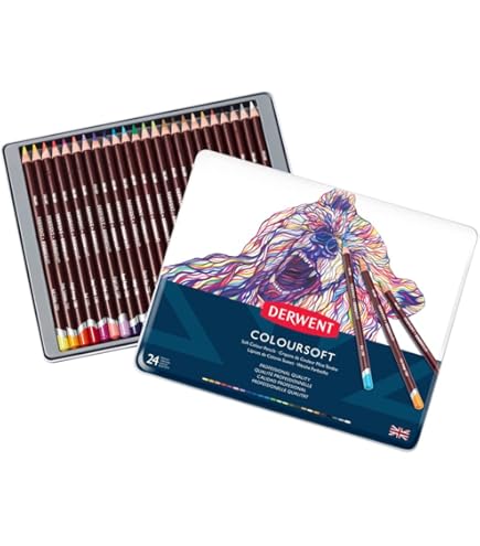 Amazon.com: Derwent Artists Colored Pencils, 4mm Core, Metal Tin