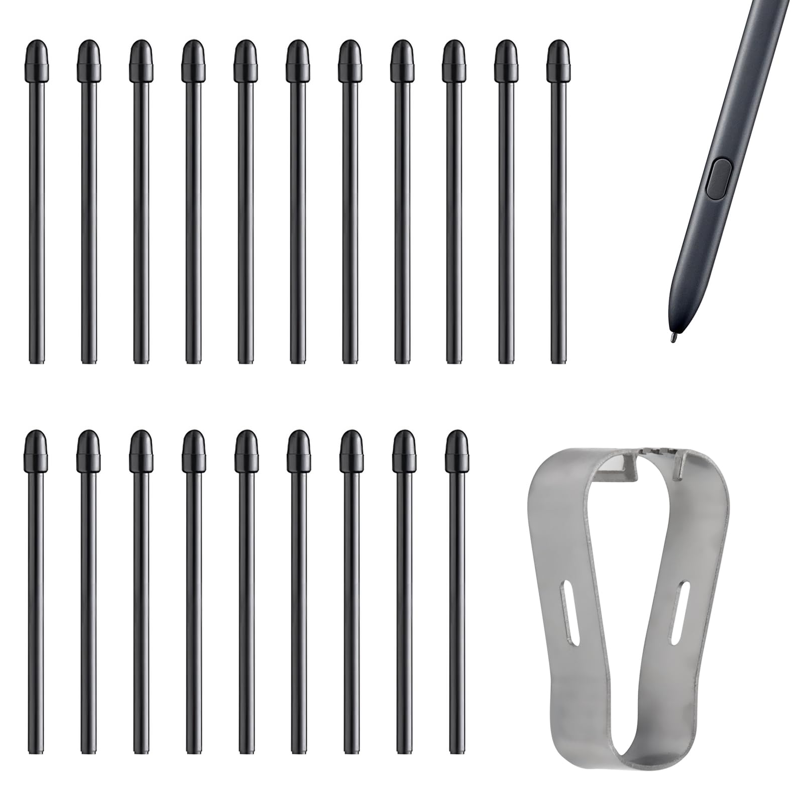 20-Pack Replacement Stylus Nibs for Remarkable 1, 2, and Plus Tablets, Includes Installation Tool, Enhanced Precision for Digital Drawing and Writing (Stylus Not Included)