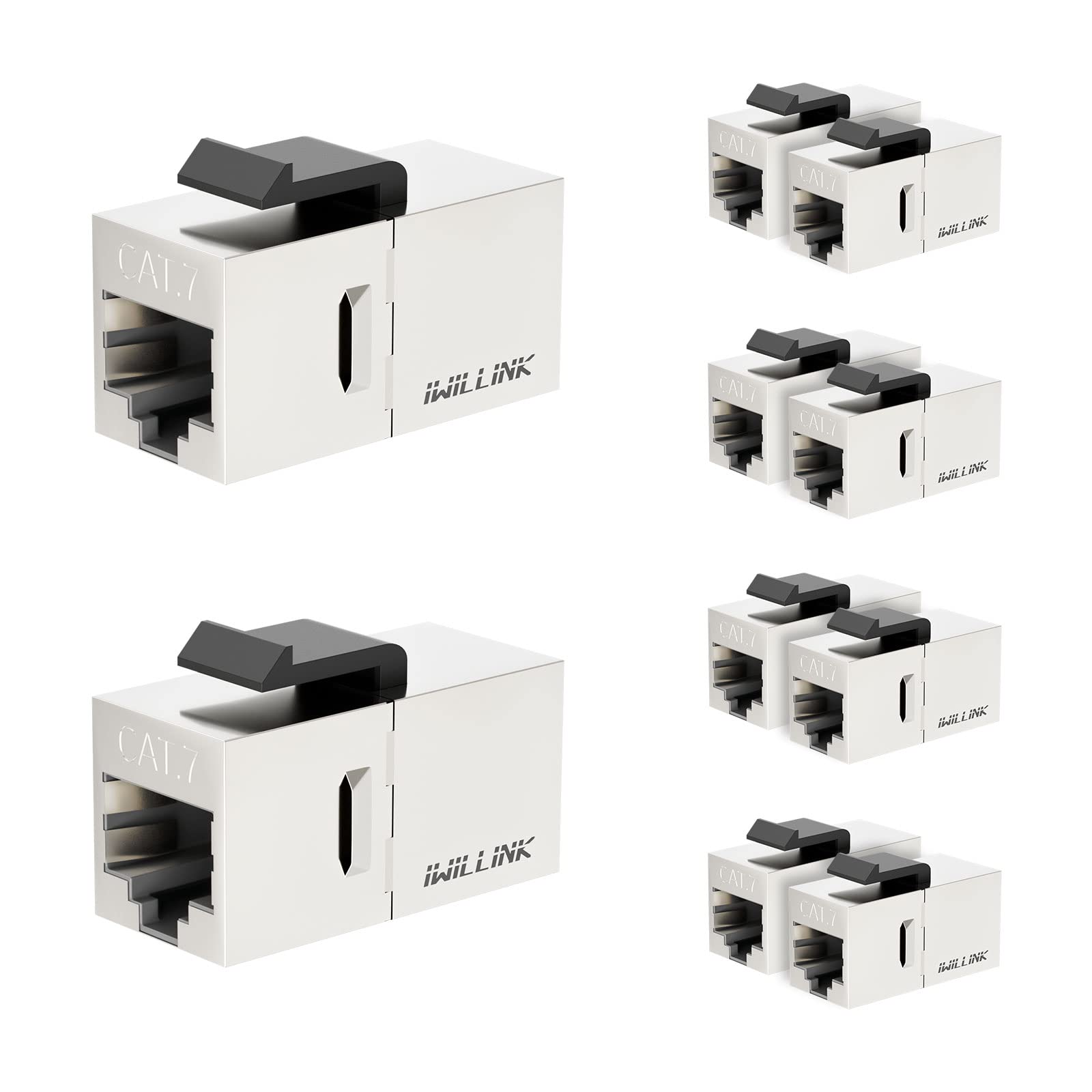 iwillink 10Gbps CAT7 Coupler RJ45 Keystone Shielded