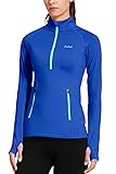 BALEAF Women's Thermal Fleece Half Zip Thumbholes