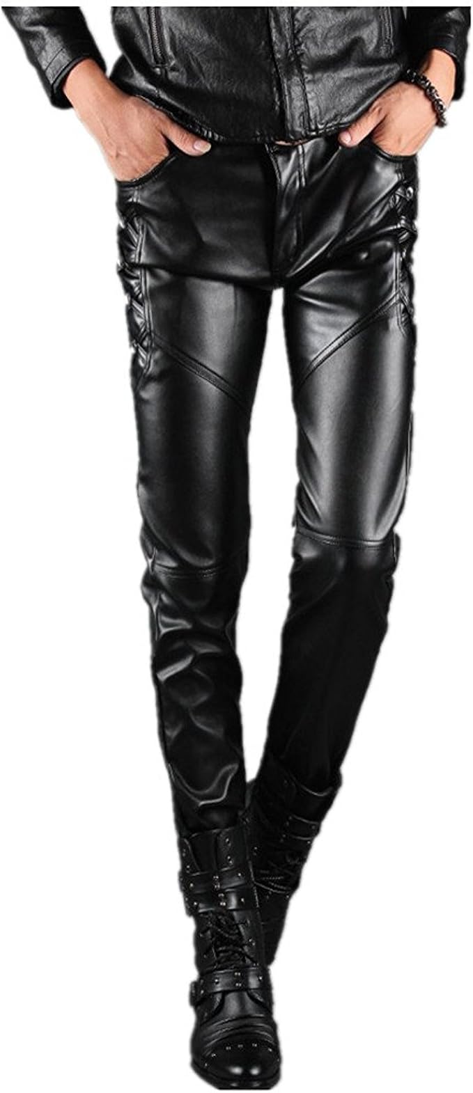 Amazon Co Jp 革ジャン レザーパンツ メンズ ライダース フェイクレザー Puレザー バイク用品 3xl 服 ファッション小物