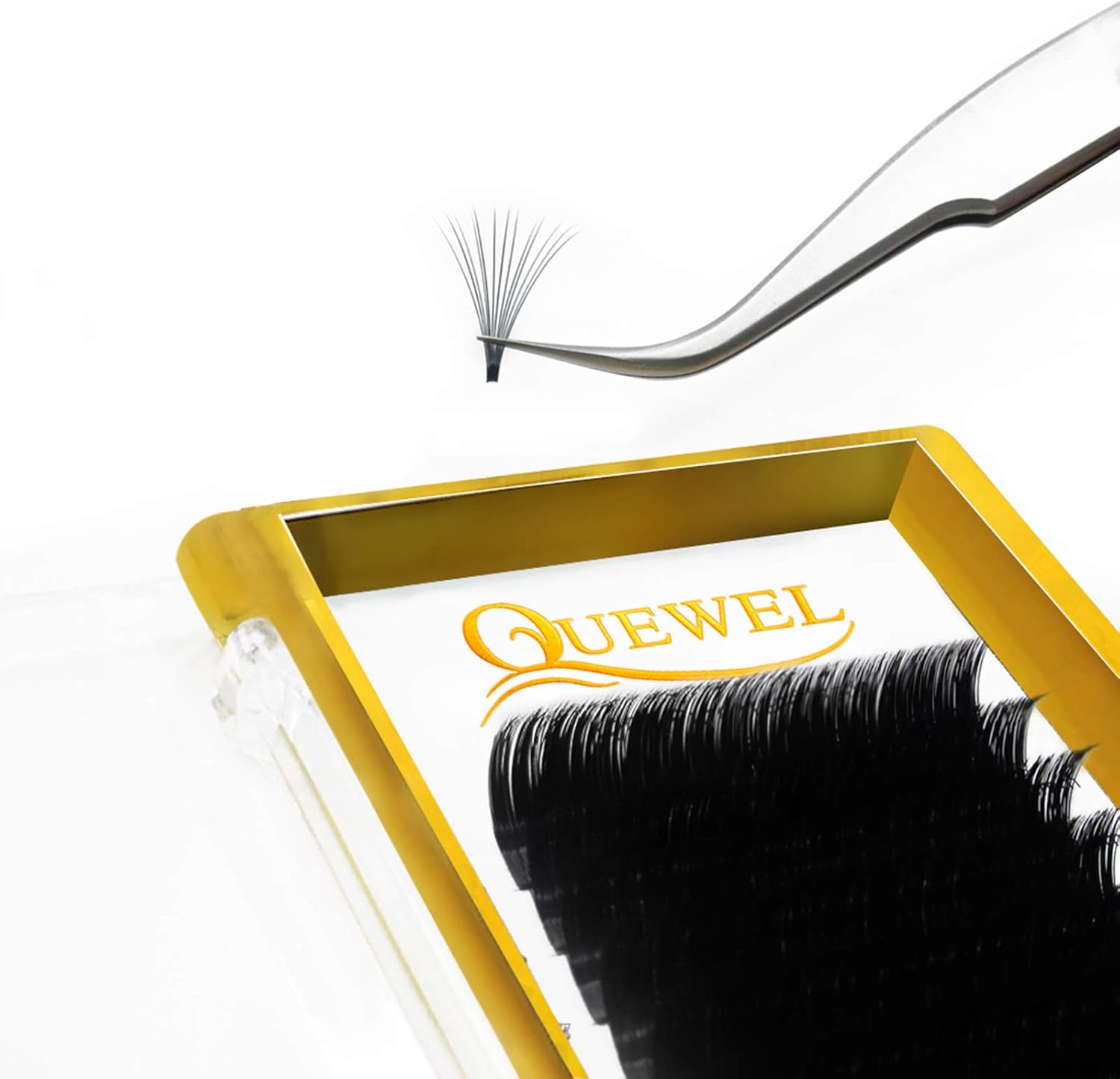 Volume Eyelash Extensions 0.05 D Curl 14mm Premade Fans 2D-20D Easy Fan Lash Self Fanning, 0.03-C Curl-17 mm