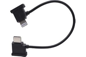 DEAL4-GO Deal4GO Genuine RC-N1/RC-N2 Remote Controller USB-C to Lightning Cable Replacement for DJI Mavic Mini 2/3/4, Air 2, Air 3, Mavic 3 Drone, Balck