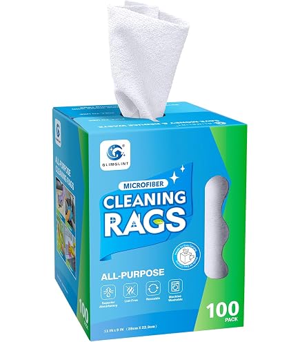 Grab-A-Rag - 80 Stracci Lavabili In Microfibra Con Dispenser Pop-up, Multiuso - 6