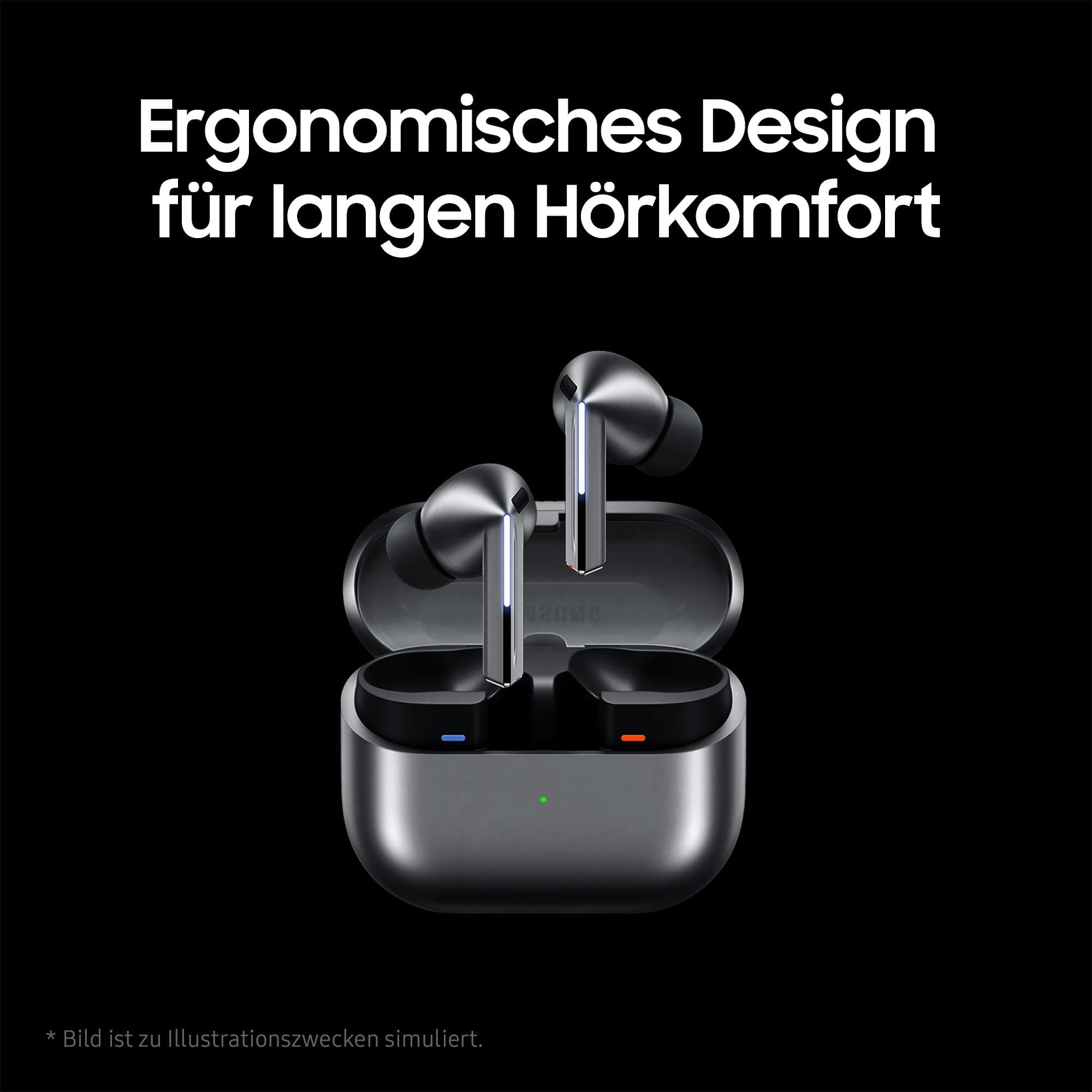 Samsung Galaxy Buds3 Pro Kabellose Bluetooth-Kopfhörer, Active Noise Cancelling (ANC), Adaptive Geräuschunterdrückung, 360 Audio, In-Ear-Kopfhörer mit Hi-Fi-Sound, White, Inkl. Anymode Clear Cover 2