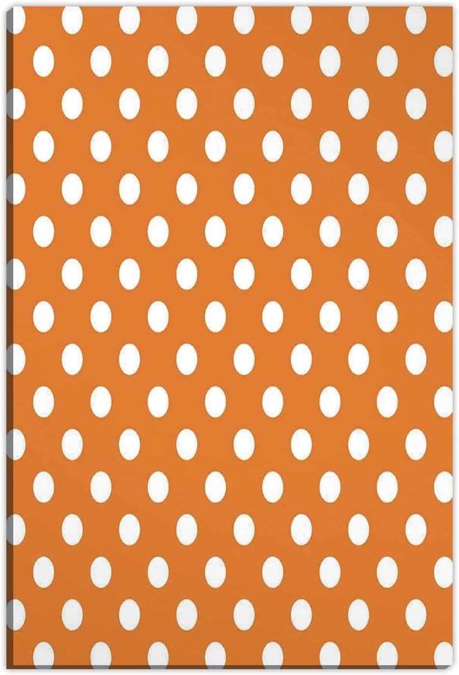 Hitecera Polka Dots,Wall Art Decor for Living Room,Classic Old Fashioned Polka Dots Continuous in Spacing and Shape 20s Design,Painting Canvas Set,8''x12''