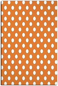 Hitecera Polka Dots,Wall Art Decor for Living Room,Classic Old Fashioned Polka Dots Continuous in Spacing and Shape 20s Design,Painting Canvas Set,8''x12''