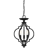 Meridian M60055MBK Pendant, 3-Light 180 Total Watts, Matte Black
