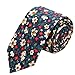 AUSKY 4 Packs Skinny Neckties for Men Boys, 2.35'' Wide Slim Ties in Different Textured Style Mixed set