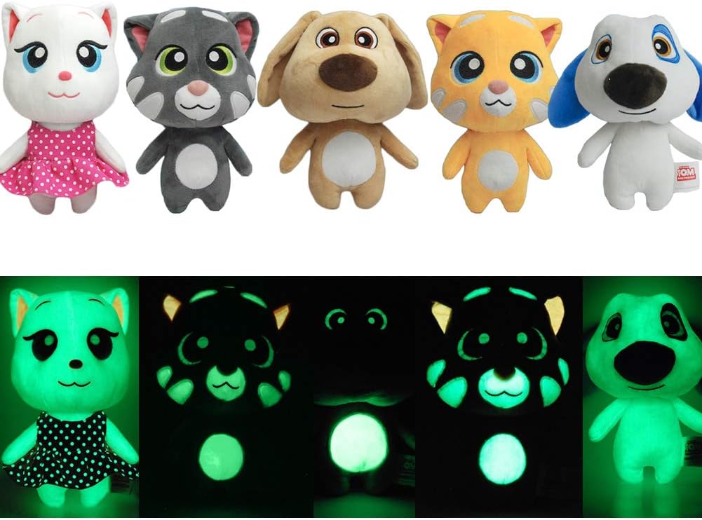 Talking Tom and Friends, 5.9inches Talking Tom Seal Glow Pets Cat