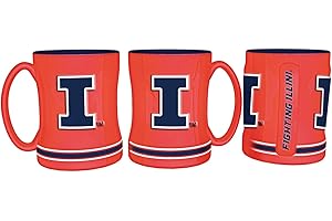 BOELTER BRANDS Boetler Illinois Fighting Illini Coffee Mug - 14oz Sculpted Relief - New UPC