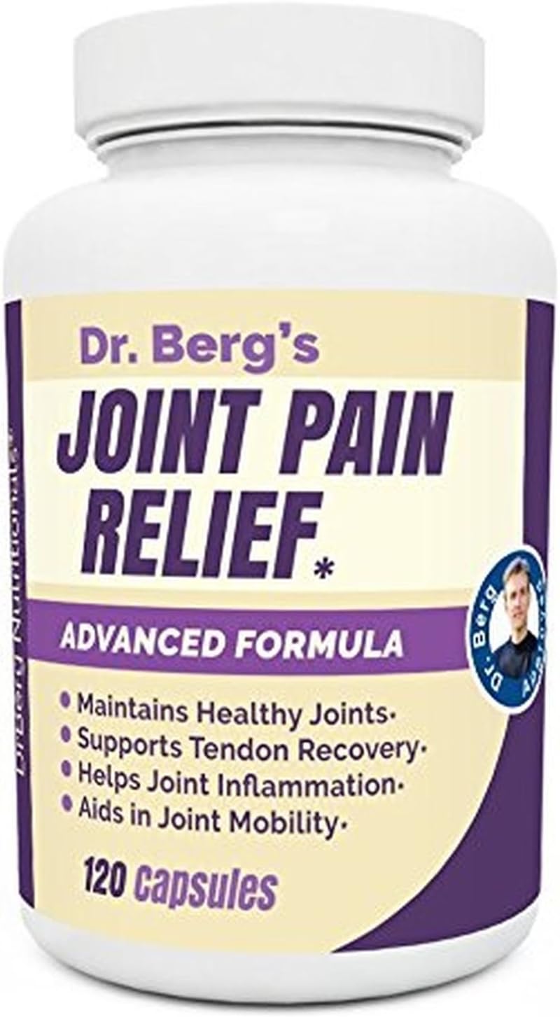Dr Berg's Joint Pain Relief Supports Pain, Aches, Soreness, 120 Capsules!