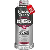 Herbal Clean Same Day Ultra Eliminex Detox Cleanse Drink* (32 fl oz) - Dragon Fruit Flavor Full Body Cleanse Detox Drink with Milk Thistle Seed* for high Toxin*, Vitamin B12 for Men &amp; Women