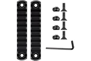 Wipboten 2 Pack Aluminum Picatinny Accessory Rail Set 11 11 Slots fit MLOK Compatible Aircraft Grade Alloy Rounded Corners