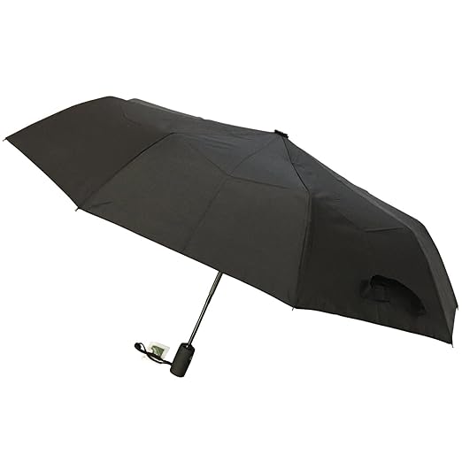 Sombrilla con Cierre y Apertura Automático Compacta, 106cm con 9 varillas, Resistente Duradera Ligera Fácil de Llevar Operación con una Mano, Resistente a Viento y Tormentas por Kurelle.