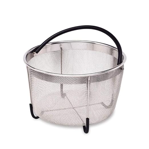 QAQWER Cesta de Vapor de Acero Inoxidable, 6QT/8QT Steamer ...