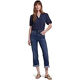 NYDJ Women's Bailey Relaxed Straight Crop Jeans in Asturia Shore